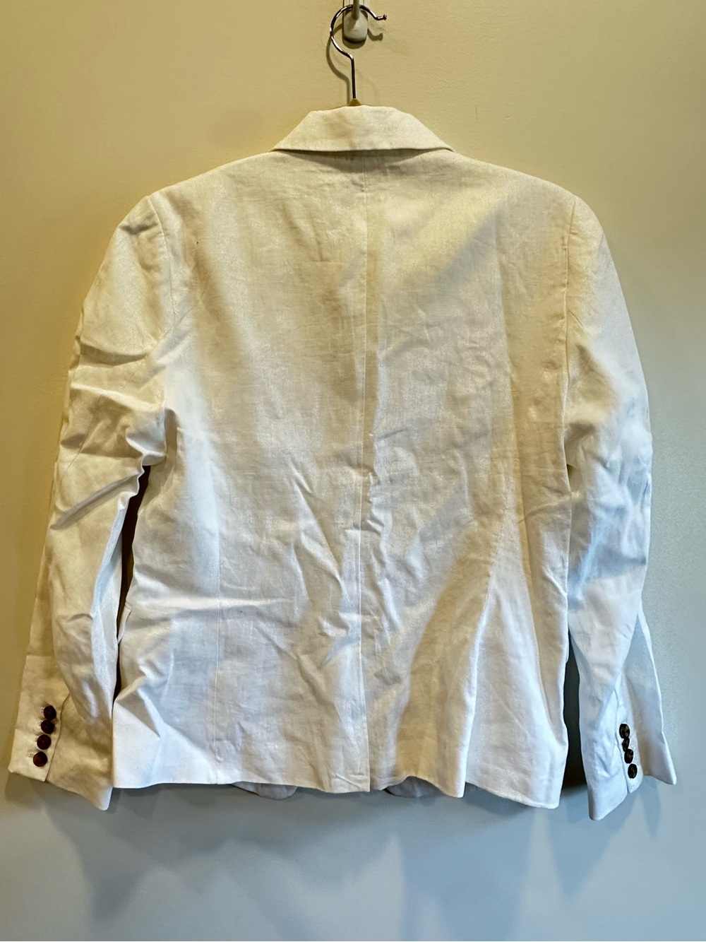 Quince 100% European Linen Structured Blazer in White Sz Medium - Picture 5 of 9